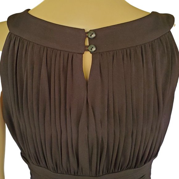 Melrose Black & Purple Scarf Skirt Dress Women's 8 Side Zipper Bra Insert - Picture 12 of 13